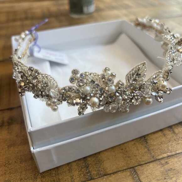 Bridal headband, Wedding hair piece from Laura Jayne adornment (NWT)